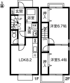 Iris Town S・H【1階】の間取り
