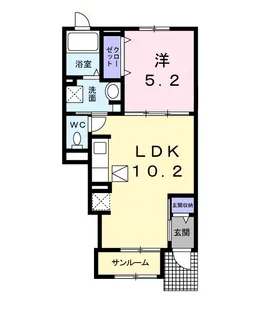 ブルー ローズ【1階】の間取り