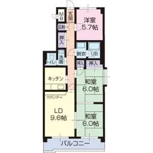 サンシャイン青木【3階】の間取り