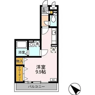 パークハイム B棟【2階】の間取り