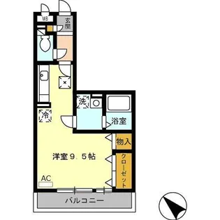 パークハイム B棟【1階】の間取り