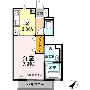 シャインベル花立【1階】の間取り