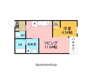 JACK UCHISAIWAI Ⅰ【1階】の間取り