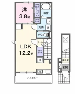 ヒカルサ刈谷東境町【2階】の間取り