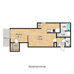 ジーメゾン知立草刈【202号室】の間取り