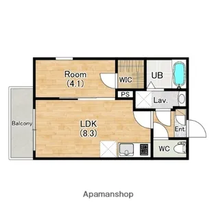 ジーメゾン知立エルペシア【103号室】の間取り