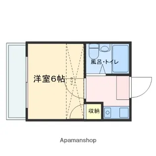 ハイドアウト園【206号室】の間取り