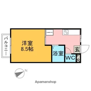 ウッドヴィレッヂ【2階】の間取り