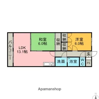 アミティエ【4階】の間取り