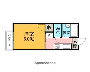 ドミトリーKITA【211号室】の間取り