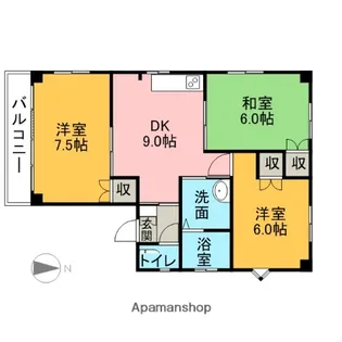 ファミール青空【301号室】の間取り