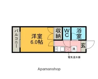 メラージュ西山【201号室】の間取り