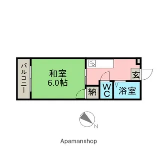 ハイツ成田【103号室】の間取り