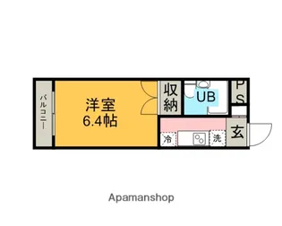 サンウォーム駅西【206号室】の間取り