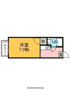 ハイツ若草Ⅱ【210号室】の間取り