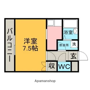 TONAMIハイツ【205号室】の間取り