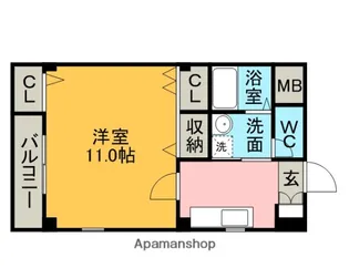 ピュールHAⅠ【102号室】の間取り