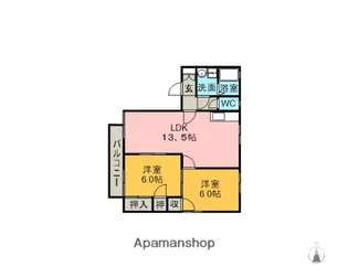 ハートピア【203号室】の間取り