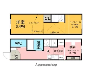 メゾンサニーヒル【6号室】の間取り