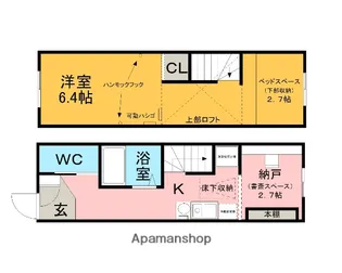 メゾンサニーヒル【12号室】の間取り