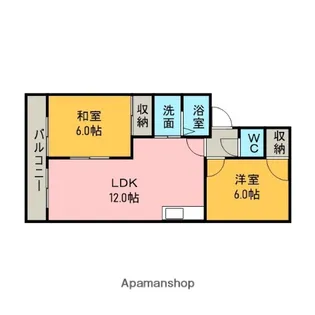 クリアハウス杉A【202号室】の間取り