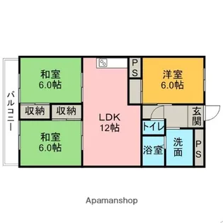第2門脇ビル【303号室】の間取り