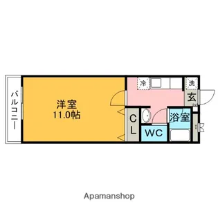 ボルゲーゼOT【203号室】の間取り