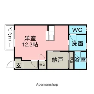 アネックス豊Ⅲ【102号室】の間取り