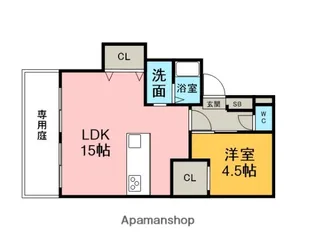 VIPTOWN14【A102号室】の間取り