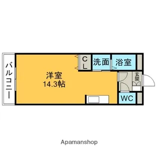 AVENIRK【302号室】の間取り