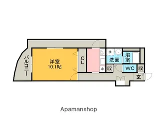 MAPビル【406号室】の間取り
