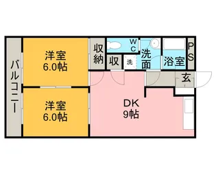コンフォース北山【1階】の間取り