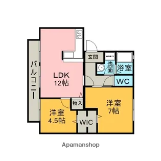 ビューラー前田A棟【203号室】の間取り