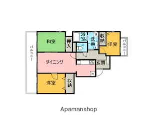グローリアス共和【1101号室】の間取り