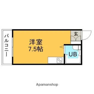 フォークビルアンドウ【302号室】の間取り