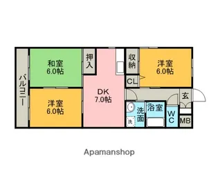 エクセレントコート【205号室】の間取り