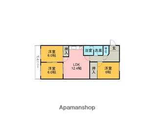 ファミール光【303号室】の間取り