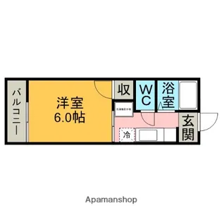 テカリ東新【101号室】の間取り