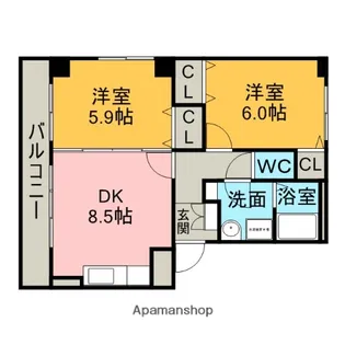 ピュールHA4【302号室】の間取り