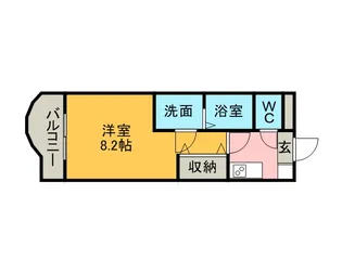 コスモなかね【108号室】の間取り