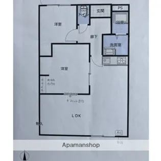 ピボットマンション池下【3階】の間取り
