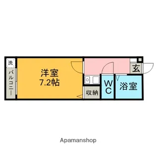 レジデンス北山A【107号室】の間取り