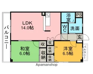 マジェスティ梶田【305号室】の間取り