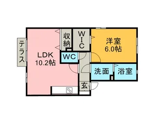 パークハイム柊山【1階】の間取り