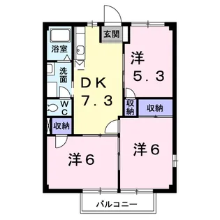 グレイス大高A【2階】の間取り