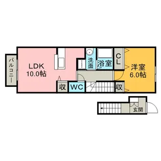 フォルシュ G【2階】の間取り