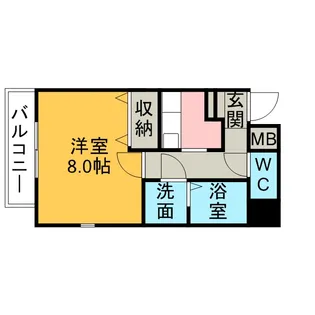 ヴェルデ鳴海【5階】の間取り