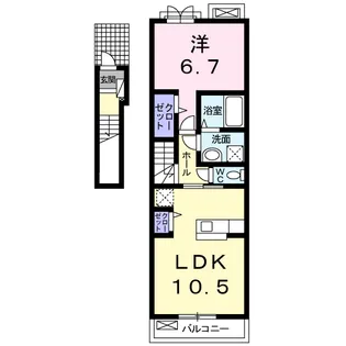 ウィステリア【2階】の間取り
