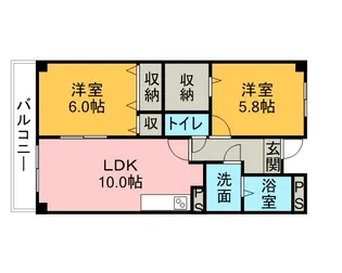 コートピアC【2階】の間取り