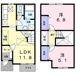 ピュア・B【1階】の間取り
